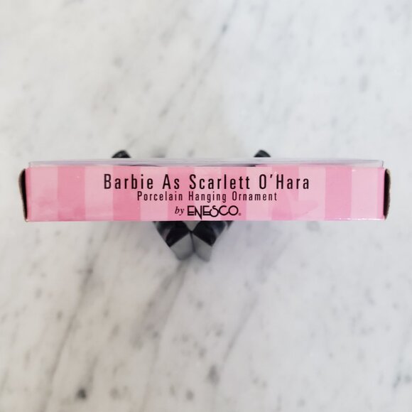 1996 Enesco Barbie Scarlett O'Hara Porcelain Christmas Ornament Gone with Wind - Picture 8 of 9